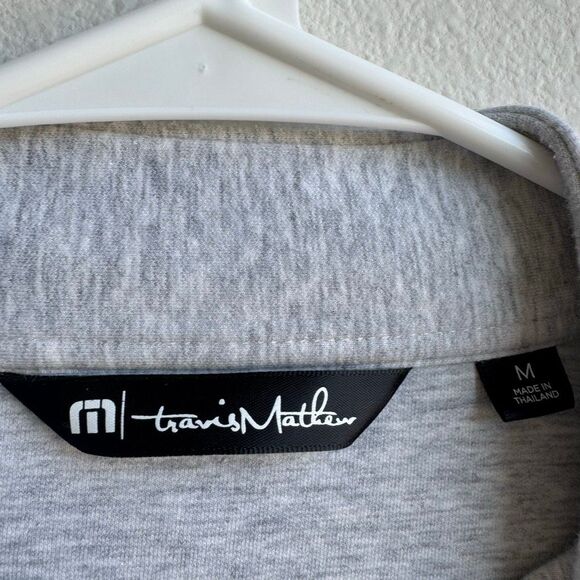 Travis Mathew Full Zip Cotton Grey Athletic Golf Lightweight Jacket Size Medium - Picture 3 of 8